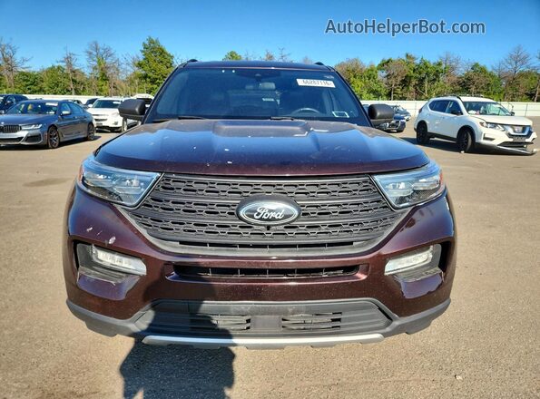 1FMSK8DH1LGA13560 2020 FORD EXPLORER Brown წინა ხედი