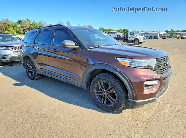 1FMSK8DH1LGA13560 2020 FORD EXPLORER Brown წინა მარჯვენა