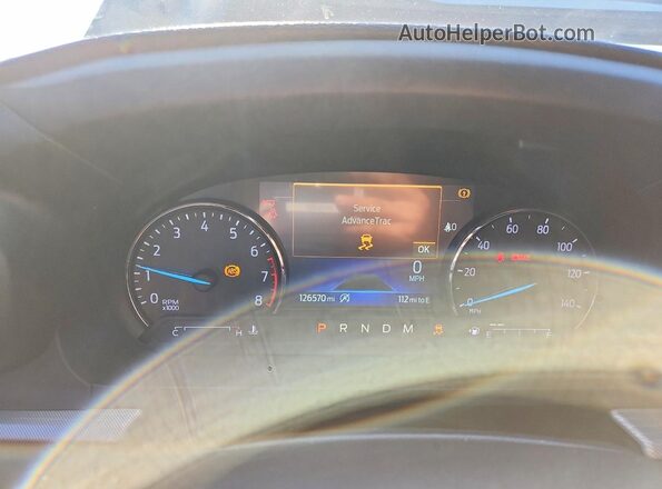 1FMSK8DH1LGA13560 2020 FORD EXPLORER Brown ხელსაწყოთა პანელის ხედი