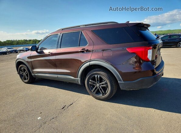 1FMSK8DH1LGA13560 2020 FORD EXPLORER Brown უკანა მარცხენა