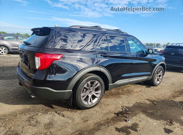 1FMSK8DH1MGC08687 2021 FORD EXPLORER Black Հետևի աջ