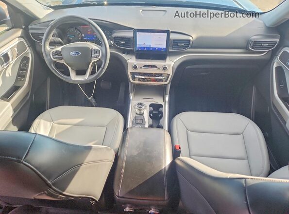 1FMSK8DH1MGC08687 2021 FORD EXPLORER Black Առջևի վահանակի տեսք
