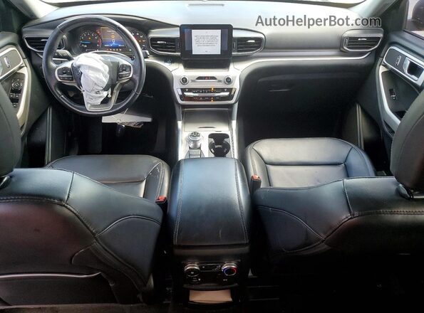 1FMSK8DH3MGB42255 2021 FORD EXPLORER Черный Вид панели приборов