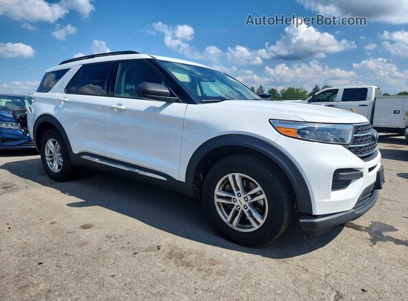 1FMSK8DH4PGB14596 2023 FORD EXPLORER White Передня права чверть