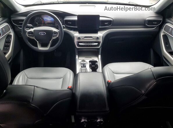 1FMSK8DH5MGA98761 2021 FORD EXPLORER Silver Widok deski rozdzielczej