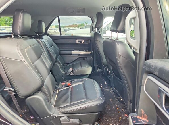 1FMSK8DH6MGC28563 2021 FORD EXPLORER Black Rear interior view
