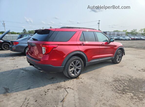 1FMSK8DH9MGA10925 2021 FORD EXPLORER Red წინა მარჯვენა