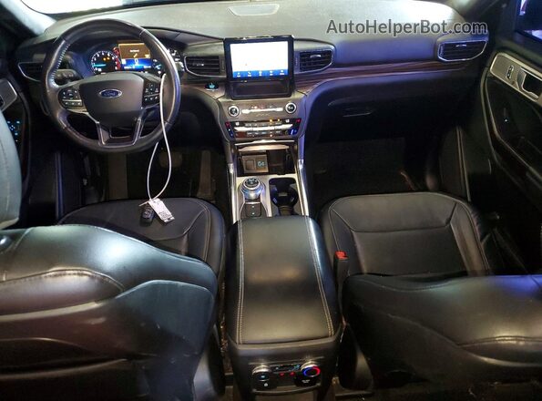 1FMSK8FH1LGA34633 2020 FORD EXPLORER Black Widok deski rozdzielczej