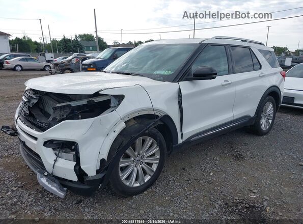 1FMSK8FH3LGC56073 2020 FORD EXPLORER White Front left