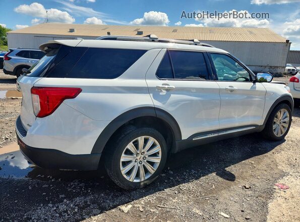 1FMSK8FH4MGA26656 2021 FORD EXPLORER White Trasero derecho