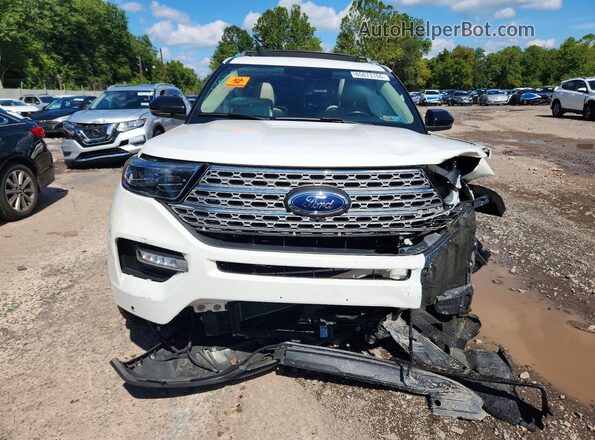 1FMSK8FH4MGA26656 2021 FORD EXPLORER White Vista frontal