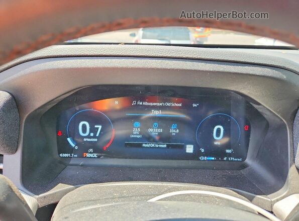1FMUK8DH0SGC15670 2025 FORD EXPLORER Синий Вид щитка приборов