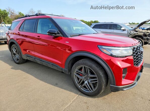 1FMUK8KH2SGA18986 2025 FORD EXPLORER Красный Передняя правая четверть