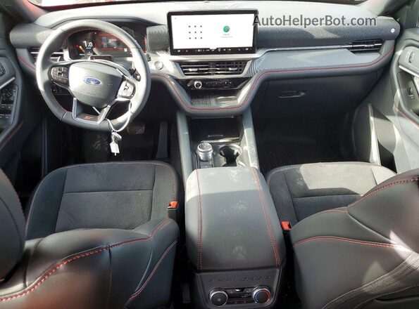 1FMWK8GC0SGC38505 2025 FORD EXPLORER Red წინა პანელის ხედი