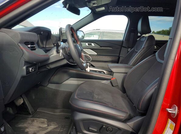 1FMWK8GC0SGC38505 2025 FORD EXPLORER Red წინა სალონის ხედი
