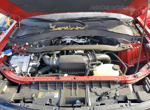 1FMWK8GC0SGC38505 2025 FORD EXPLORER Red ძრავის განყოფილების ხედი