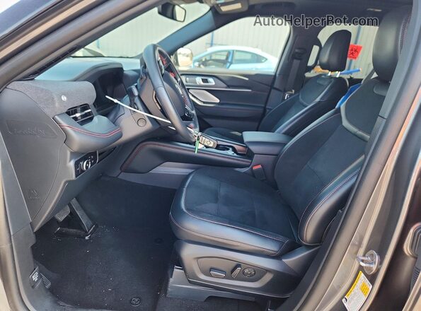 1FMWK8GC2SGA81494 2025 FORD EXPLORER Серый Вид салона спереди