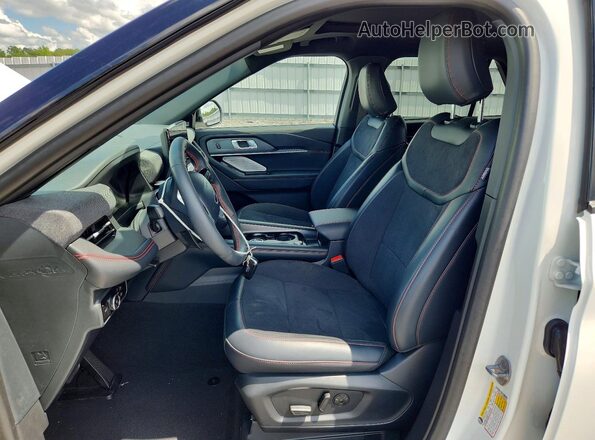 1FMWK8GC3SGC89626 2025 FORD EXPLORER White Вид салону спереду