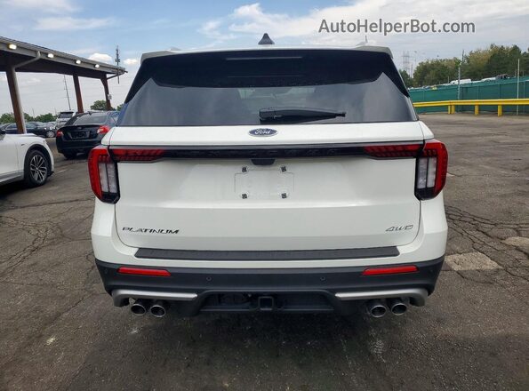 1FMWK8HC8SGC18226 2025 FORD EXPLORER Белый Вид сзади