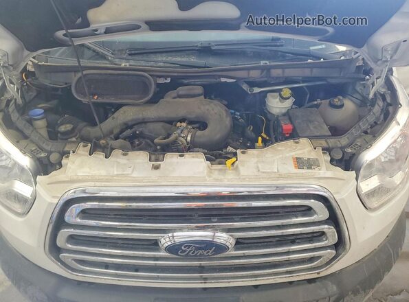 1FMZK1CM2JKA62927 2018 FORD TRANSIT White Vista del compartimento del motor