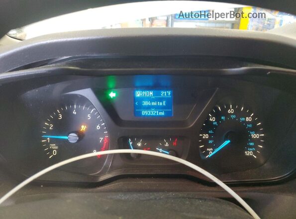 1FMZK1CM2JKA62927 2018 FORD TRANSIT White Vista del cuadro de instrumentos