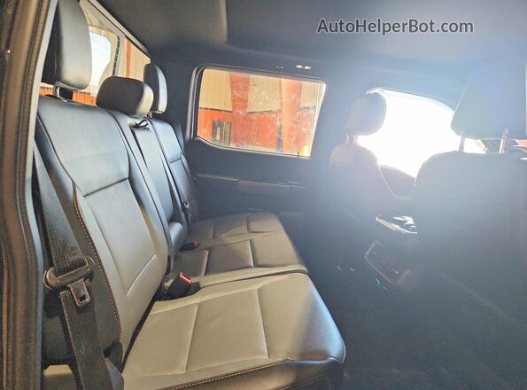 1FT6W1EV8PWG21268 2023 FORD F150 Black Вид задніх сидінь