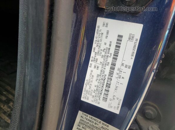 1FT7W2A62KEG06210 2019 FORD F250 Blue VIN კოდის სტიკერის ხედი