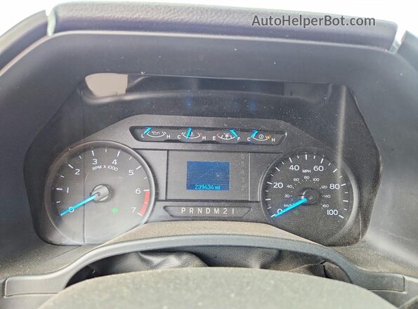 1FT7W2B60HEE71073 2017 FORD F250 White Widok zestawu wskaźników