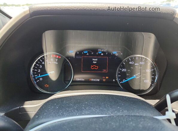 1FT7W2BN3LED57388 2020 FORD F250 White Instrument cluster view