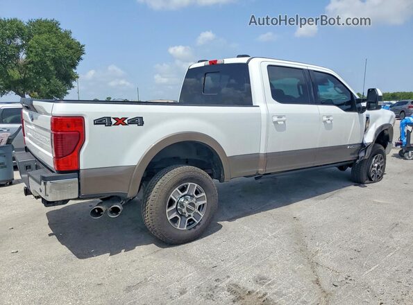 1FT7W2BT8NEE32880 2022 FORD F250 White Trasero derecho