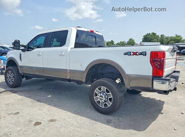 1FT7W2BT8NEE32880 2022 FORD F250 White Trasero izquierdo