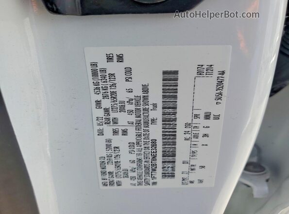1FT7W2BT8NEE32880 2022 FORD F250 White Vista del compartimento del motor