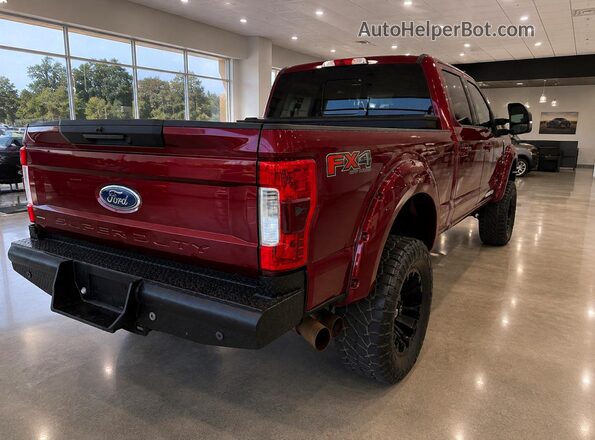 1FT7W2BT9JEB18648 2018 FORD F250 Red Widok z przodu