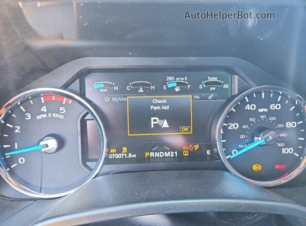 1FT7W2BTXKEE99184 2019 FORD F250 Silver Instrument cluster view