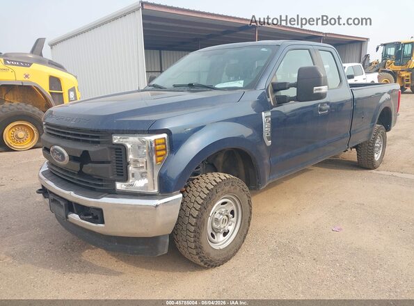 1FT7X2B63JEC22186 2018 FORD F-250 Blue Առջևի ձախ երեք քառորդ տեսարան