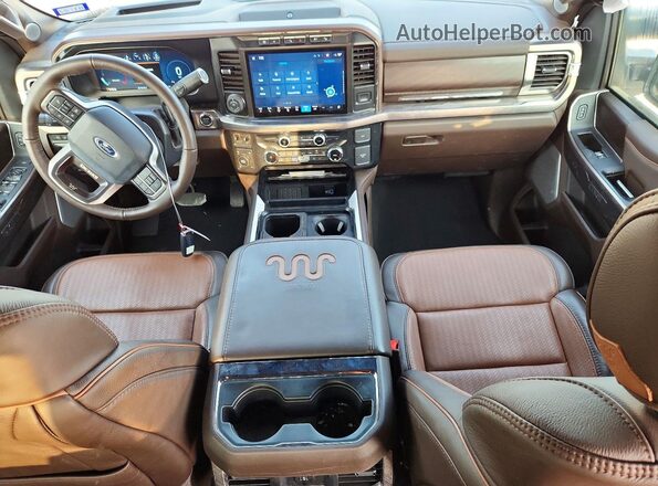 1FT8W2BMXREC35860 2024 FORD F250 White Widok deski rozdzielczej