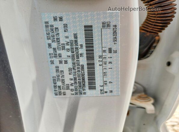 1FT8W2BMXREC35860 2024 FORD F250 White Widok komory silnika