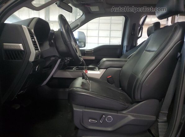 1FT8W3B68HEE64446 2017 FORD F350 Black Vista interior delantera