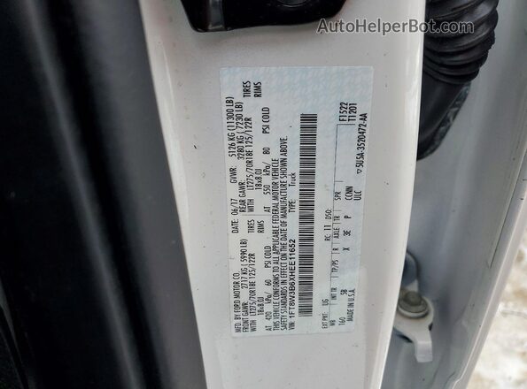 1FT8W3B6XHEE11652 2017 FORD F350 White Engine compartment view