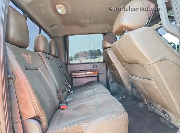 1FT8W3BT1GEB14130 2016 FORD F350 Black Vista de los asientos traseros