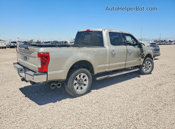 1FT8W3BT1JEC79859 2018 FORD F350 Бежевый Задняя правая четверть