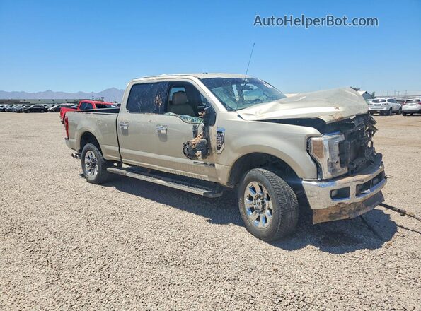 1FT8W3BT1JEC79859 2018 FORD F350 Бежевый Передняя правая четверть