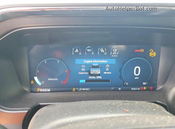 1FT8W3DM4SED65030 2025 FORD F350 Black Instrument cluster view