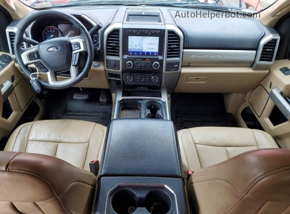 1FT8W3DT8LEC87523 2020 FORD F350 Красный Вид панели приборов