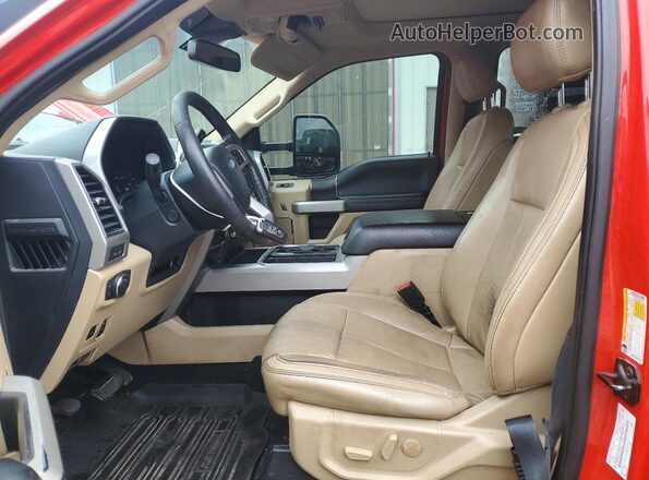 1FT8W3DT8LEC87523 2020 FORD F350 Красный Вид салона спереди