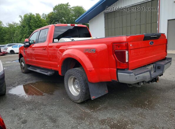 1FT8W3DT8LEC87523 2020 FORD F350 Красный Задняя левая четверть