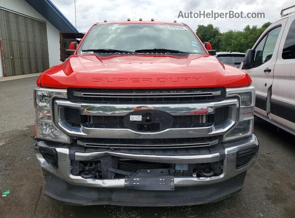 1FT8W3DT8LEC87523 2020 FORD F350 Красный Вид спереди