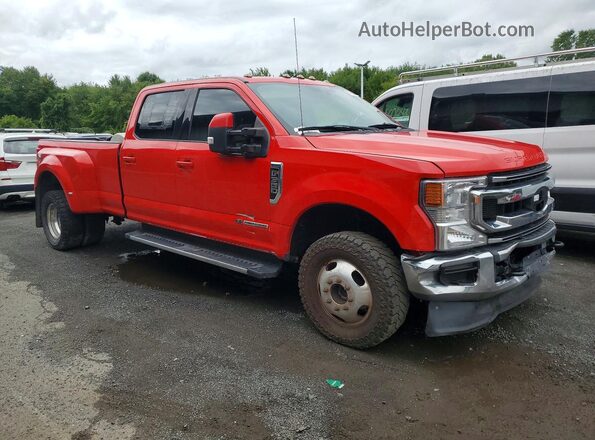 1FT8W3DT8LEC87523 2020 FORD F350 Красный Передняя правая четверть