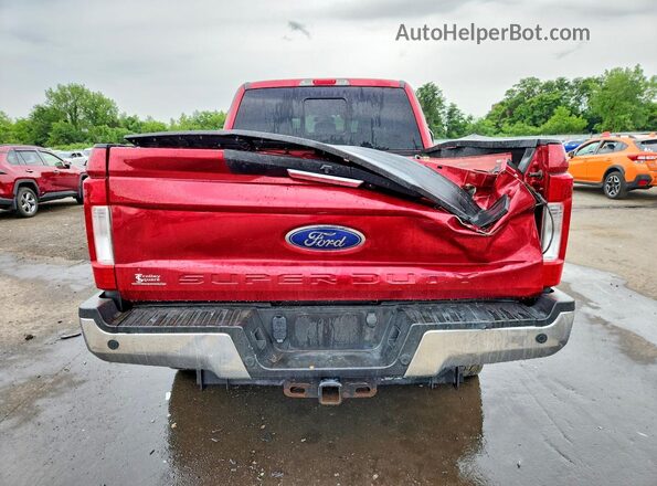 1FT8X3BT9JEB14607 2018 FORD F350 Red Rear view
