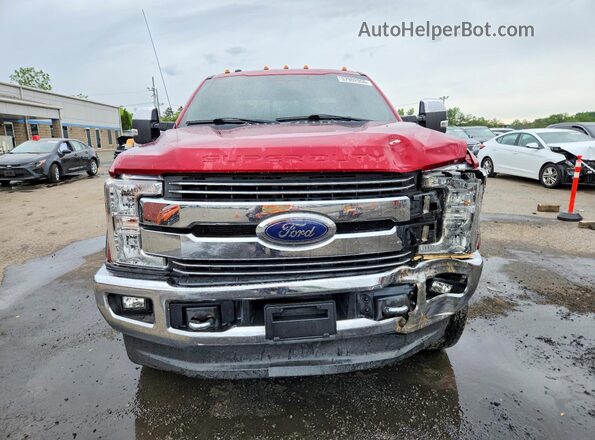 1FT8X3BT9JEB14607 2018 FORD F350 Red Front view